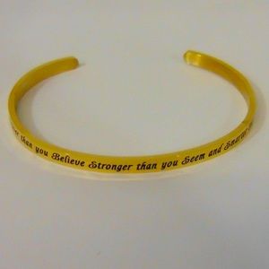 You are Braver... 10K Gold Plated Bracelet New